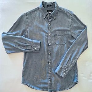 J Crew Relaxed Midweight Denim Workshirt | Size S